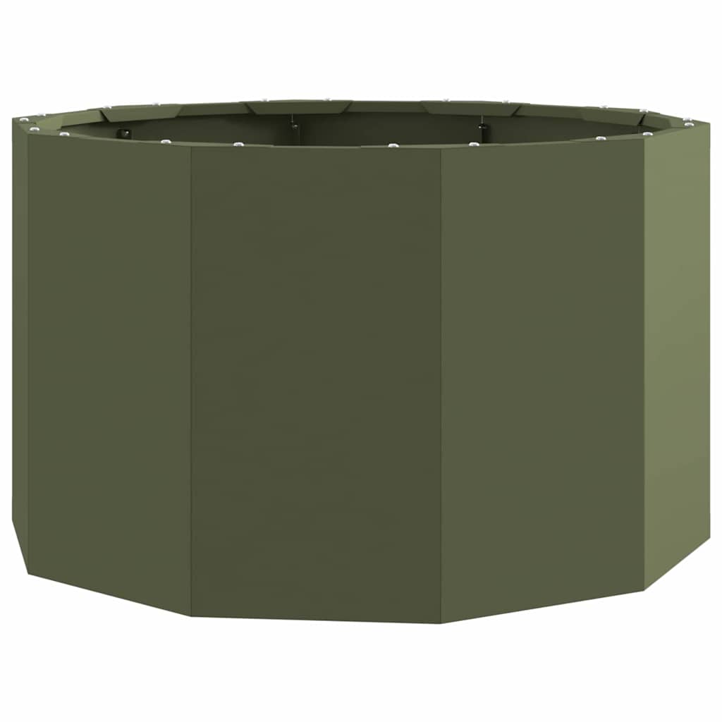 Donica Zielony oliwkowy 60 x 60 x 35 cm Stal