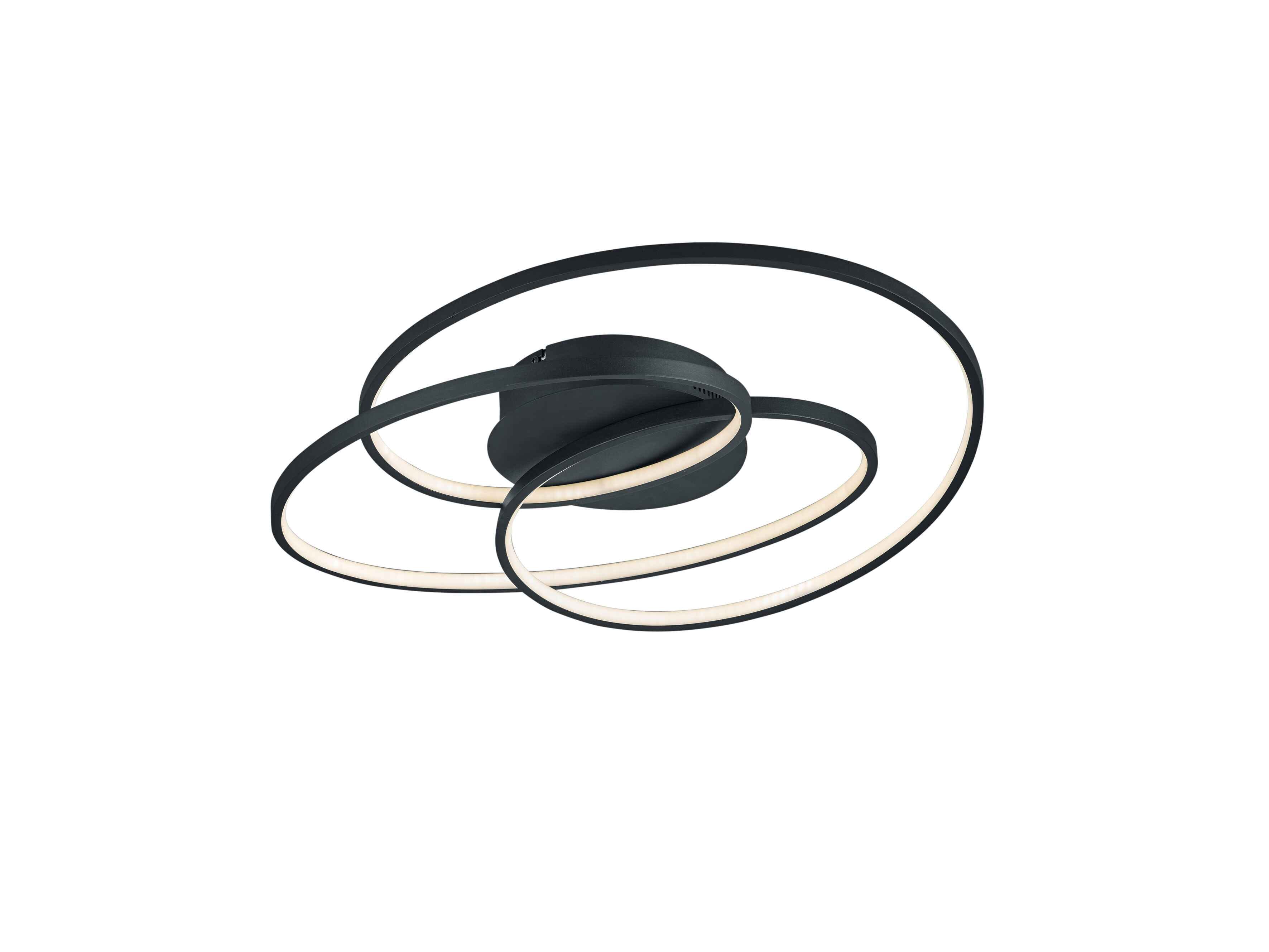 Lampa sufitowa nowoczesna wbudowany LED GALE czarny Trio 673916032