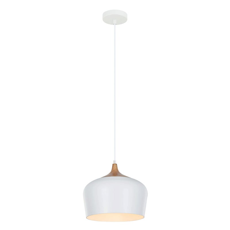 Lampa sufitowa wisząca Britta biała 1xE27x60W nowoczesna wym: 100 x 30 x 30 cm aluminium Italux