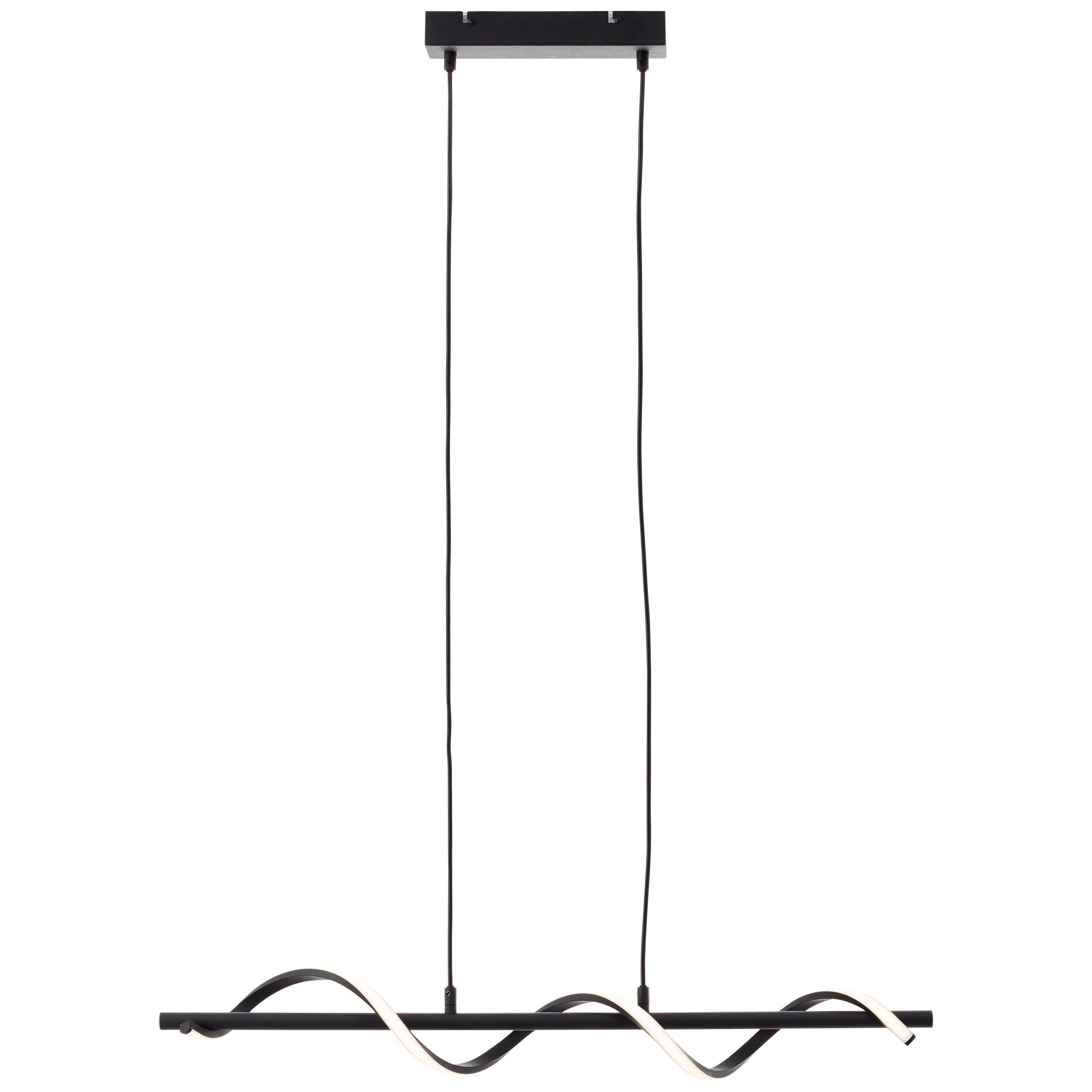 Lampa wisząca LED Brilliant Lamp Eunice, matowa czerń, zintegrowana dioda LED 22 W