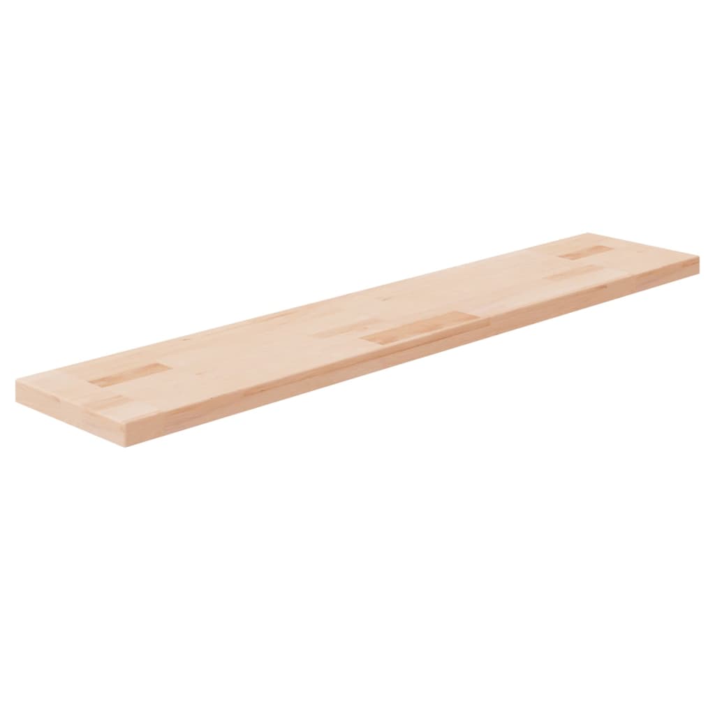 vidaXL Półka, 100x20x2,5 cm, surowe lite drewno dębowe