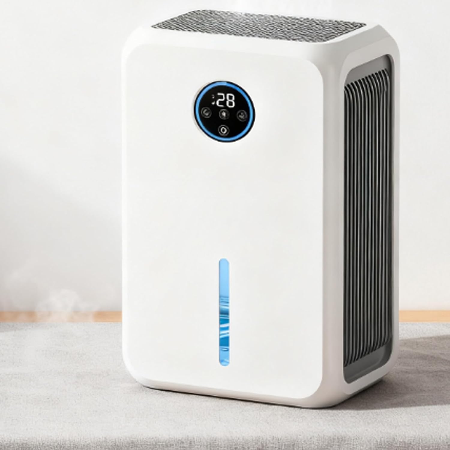 Osuszacz powietrza do pomieszczeń o powierzchni do 50 m²: technologia kondensacji dwurdzeniowej, wydajność: 700 ml/dzień
