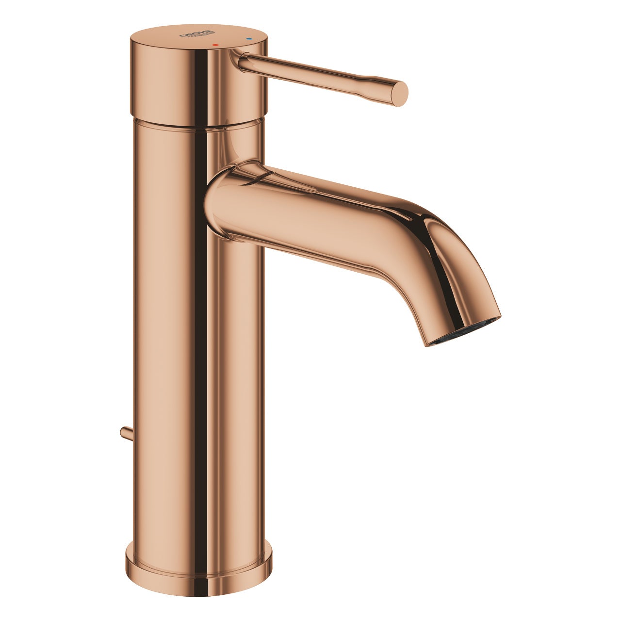Grohe Essence single-lever basin mixer, S-size, projection 116mm, with drain set, 24171DA1