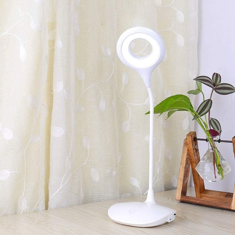 Dotykowa lampka nocna LED – Elastyczna gęsia szyja, ładowana przez USB z regulowaną intensywnością światła do salonu lub biura