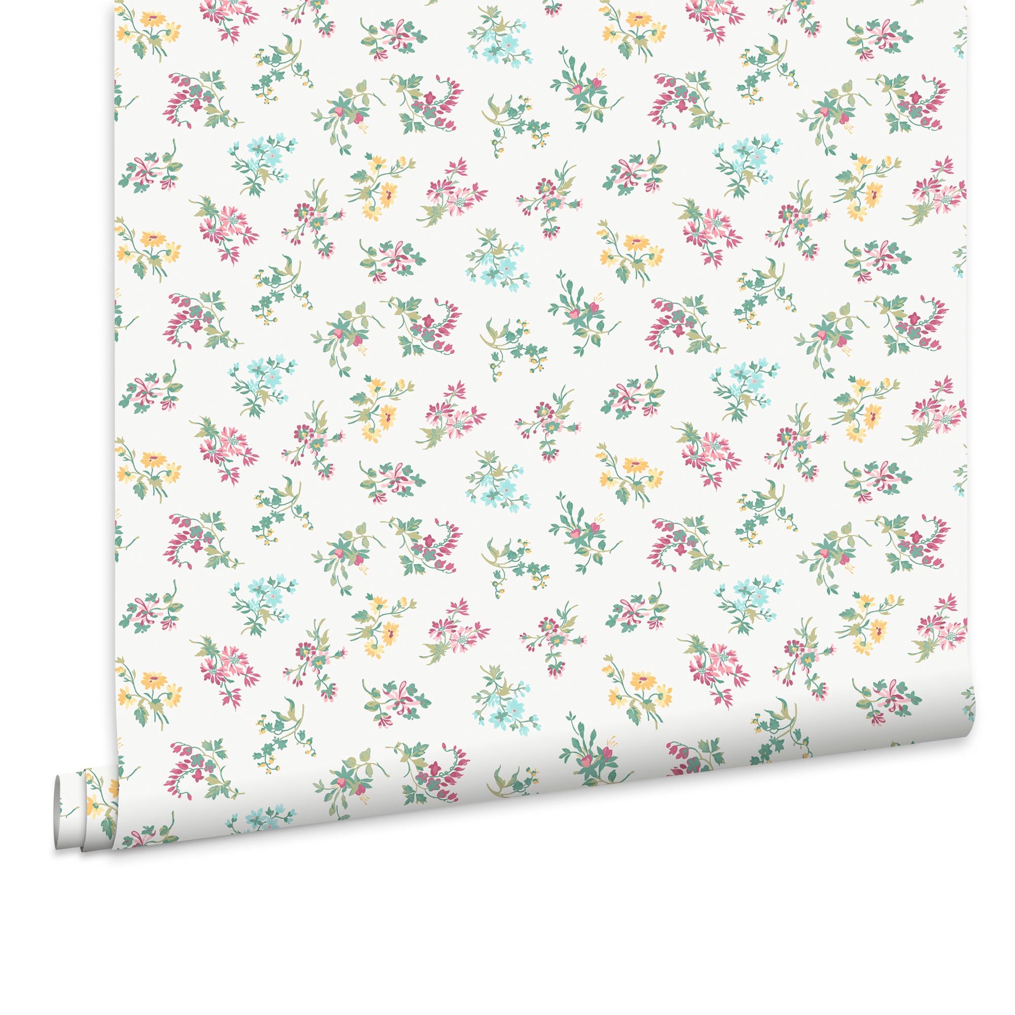 Laura Ashley Tapeta filzelinowa KEELEIGH POSY MULTI 10 m x 52 cm