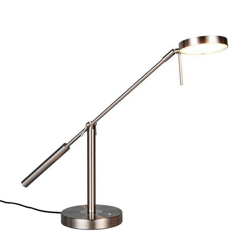 Lampa stołowa LED MONZA chromowana-srebrna 12W zmienna (ciepła / neutralna) 1400lm metal wym:52x16x69cm IP20 Trio