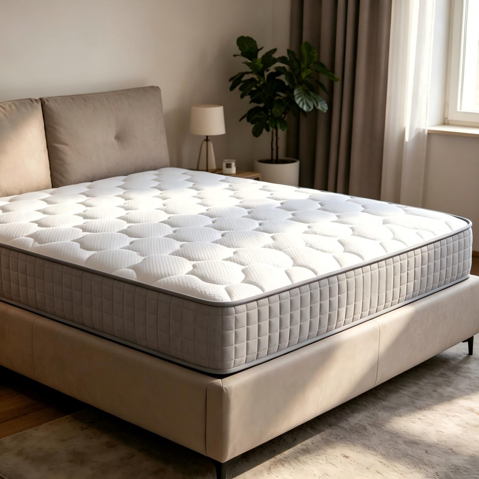 Materac sprężynowy 90x200cm - grubość 25cm - twardość H3 - sprężyny kieszeniowe - ergonomiczny - biały