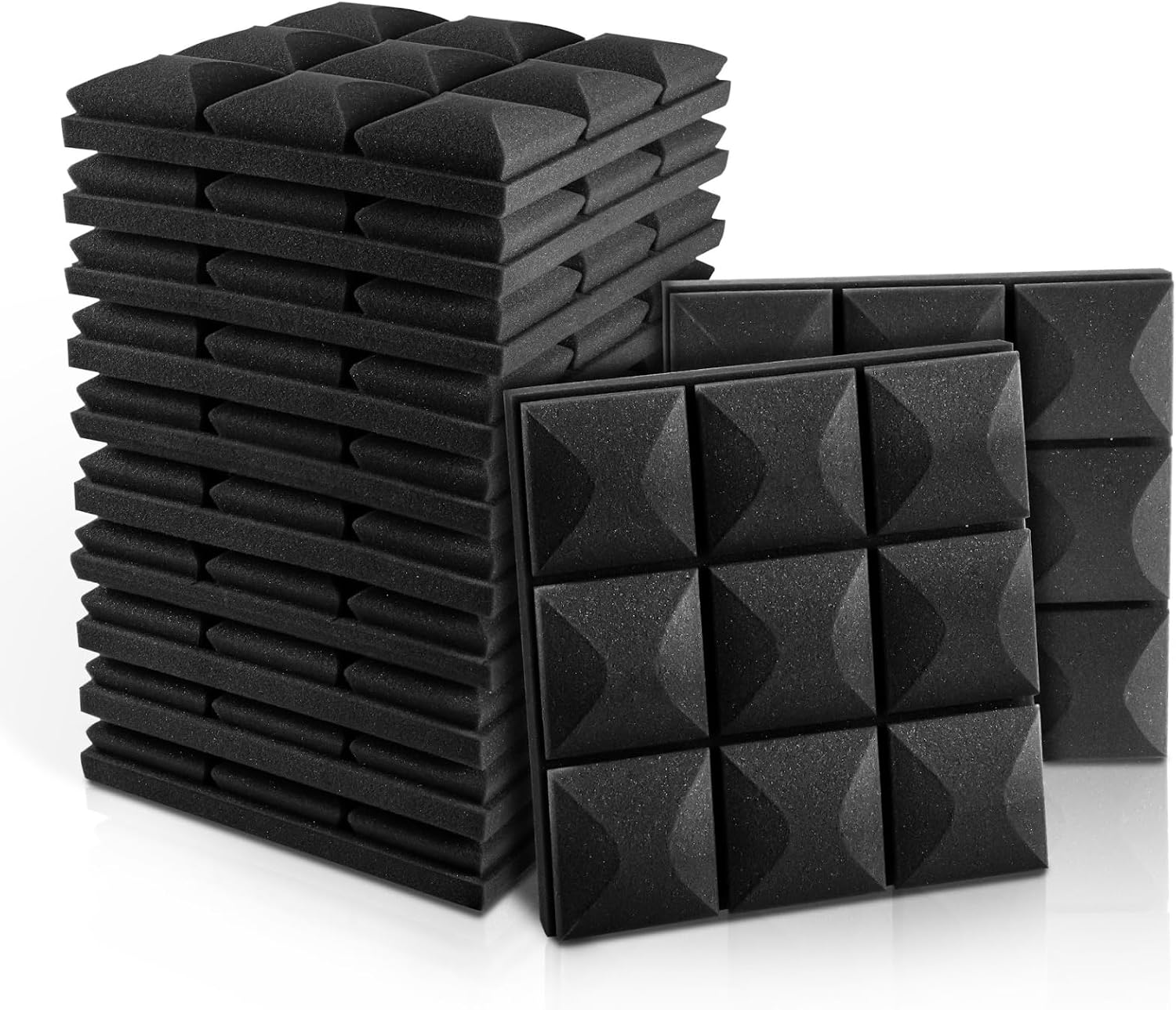 Pianka akustyczna, 12 sztuk, 5 x 30 x 30 cm, Panel akustyczny, Akustyka do użytku domowego i biurowego