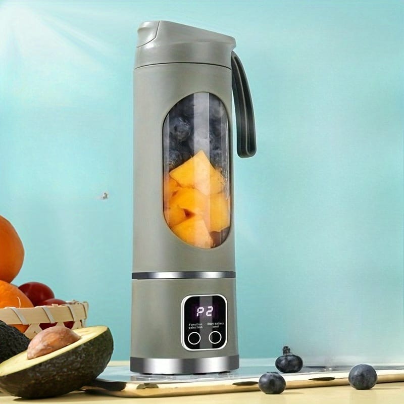 Przenośny, ładowany przez USB blender elektryczny – 12 ostrzy ze stali nierdzewnej – do koktajli, koktajli mlecznych i świeżych soków owocowych