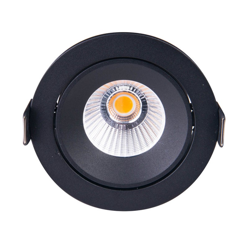 Oprawa wpuszczana LED CYKLOP 12W 4000K 754lm metal czarna wym:4,7x6x6cm IP65 Maxlight