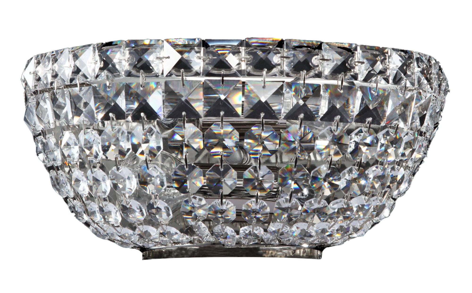 Lampa ścienna królewska, pałacowa z kryształkami Basfor Maytoni DIA100-WL-02-N