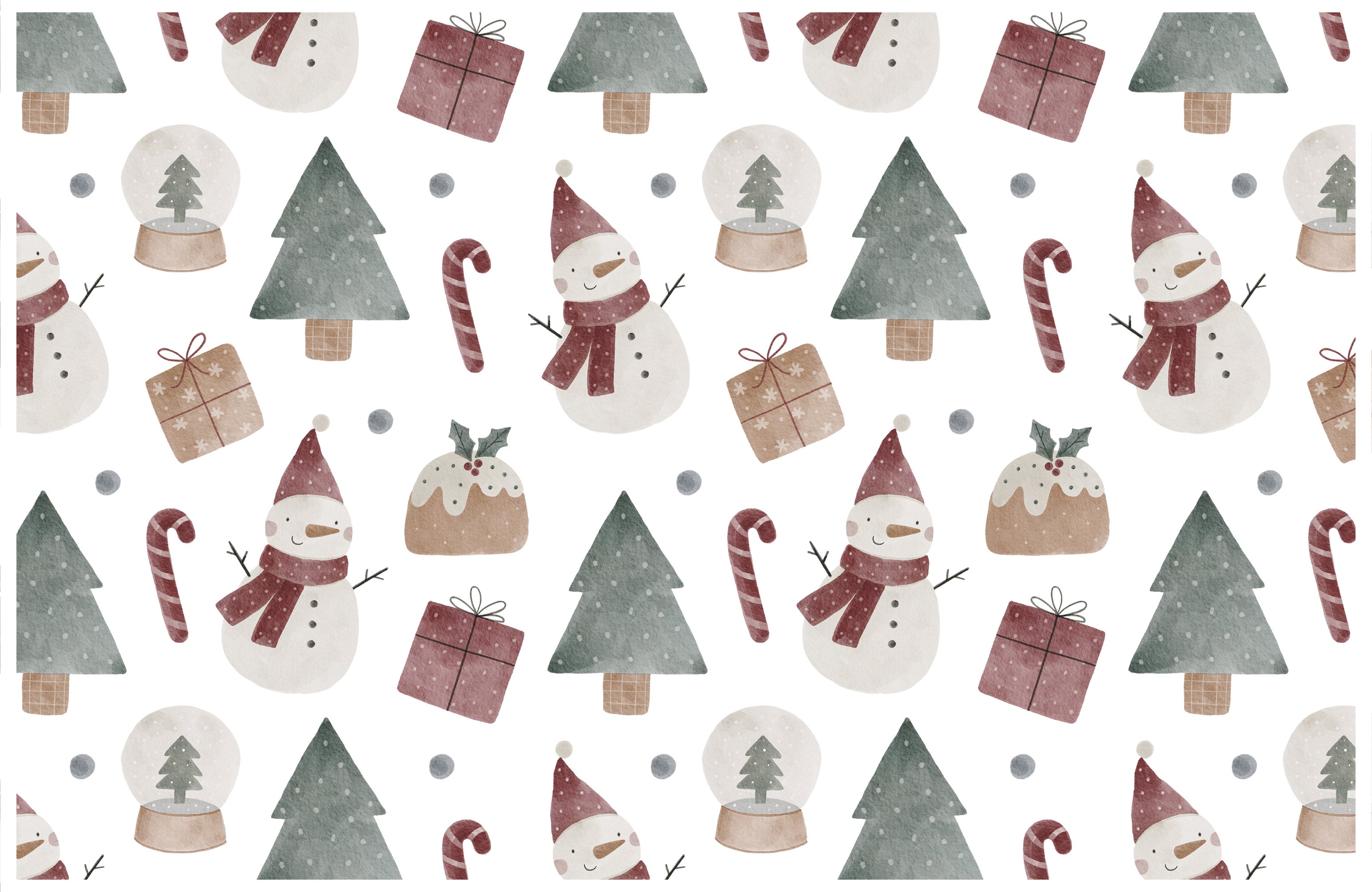 Winylowa wykładzina Snowmen 65x100 cm - PVC antypoślizgowa, wodoodporna, zmywalna, trudnopalna, w świątecznym stylu