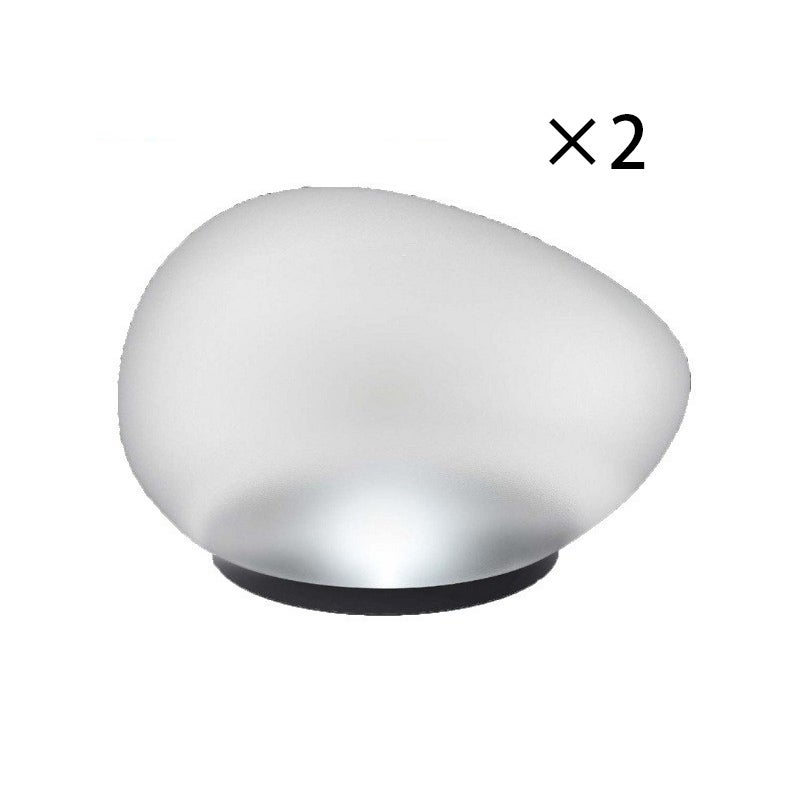 Zestaw 2 lamp solarnych z kamieniem, ciepłe światło LED do ogrodu, patio, trawnika, krajobrazu, dekoracyjnej lampy