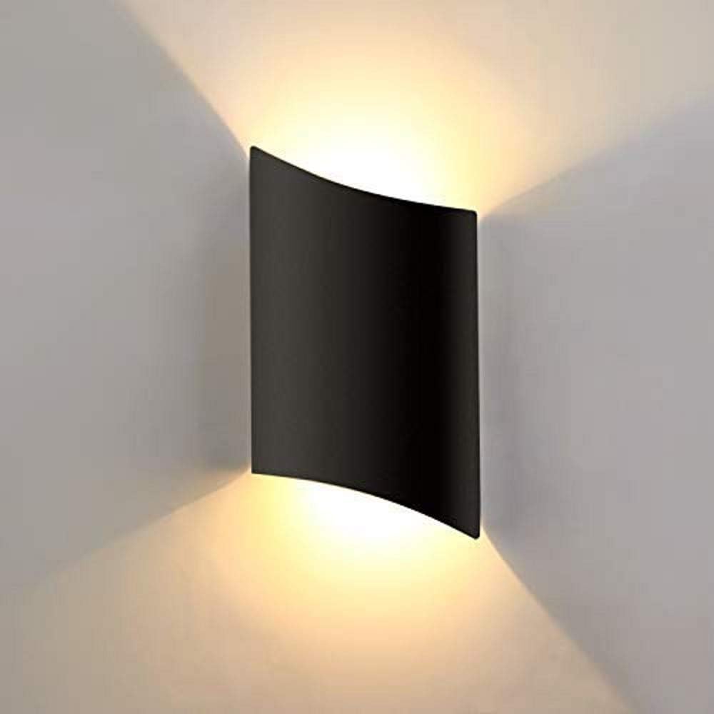 Kinkiet LED 10 W do użytku wewnątrz i na zewnątrz, wodoodporny IP66, aluminiowy z reflektorem COB do salonu, na schody, korytarz, do sypialni