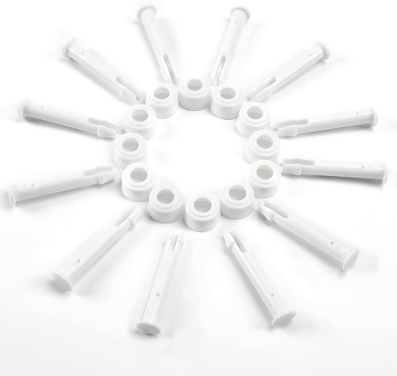 12 szt. plastikowych kołków, części zamienne do basenów Intex, plastikowy kołek do basenów, do większości basenów stelażowych (5,5 cm)