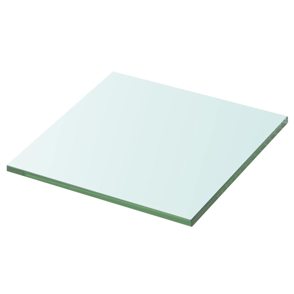 Półka szklana, bezbarwny panel, 20x20 cm vidaXL
