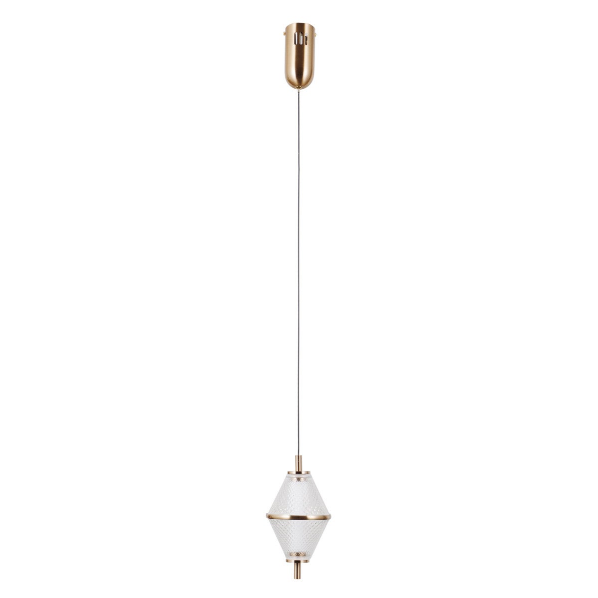 Lampa wisząca FUENTE LED 5W Ciepła biel 422lm złota wym: 120 x 13 x 13 cm Italux