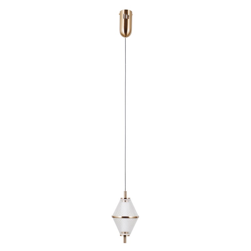 Lampa wisząca FUENTE LED 5W Ciepła biel 422lm złota wym: 120 x 13 x 13 cm Italux