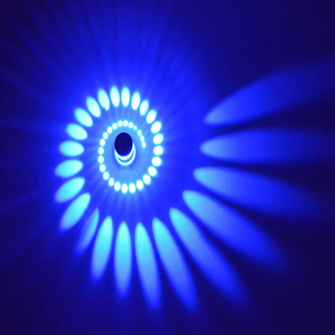 Kinkiet LED 3 W, lampa ścienna aluminiowa, lampa łazienkowa, nowoczesny kinkiet (niebieski)