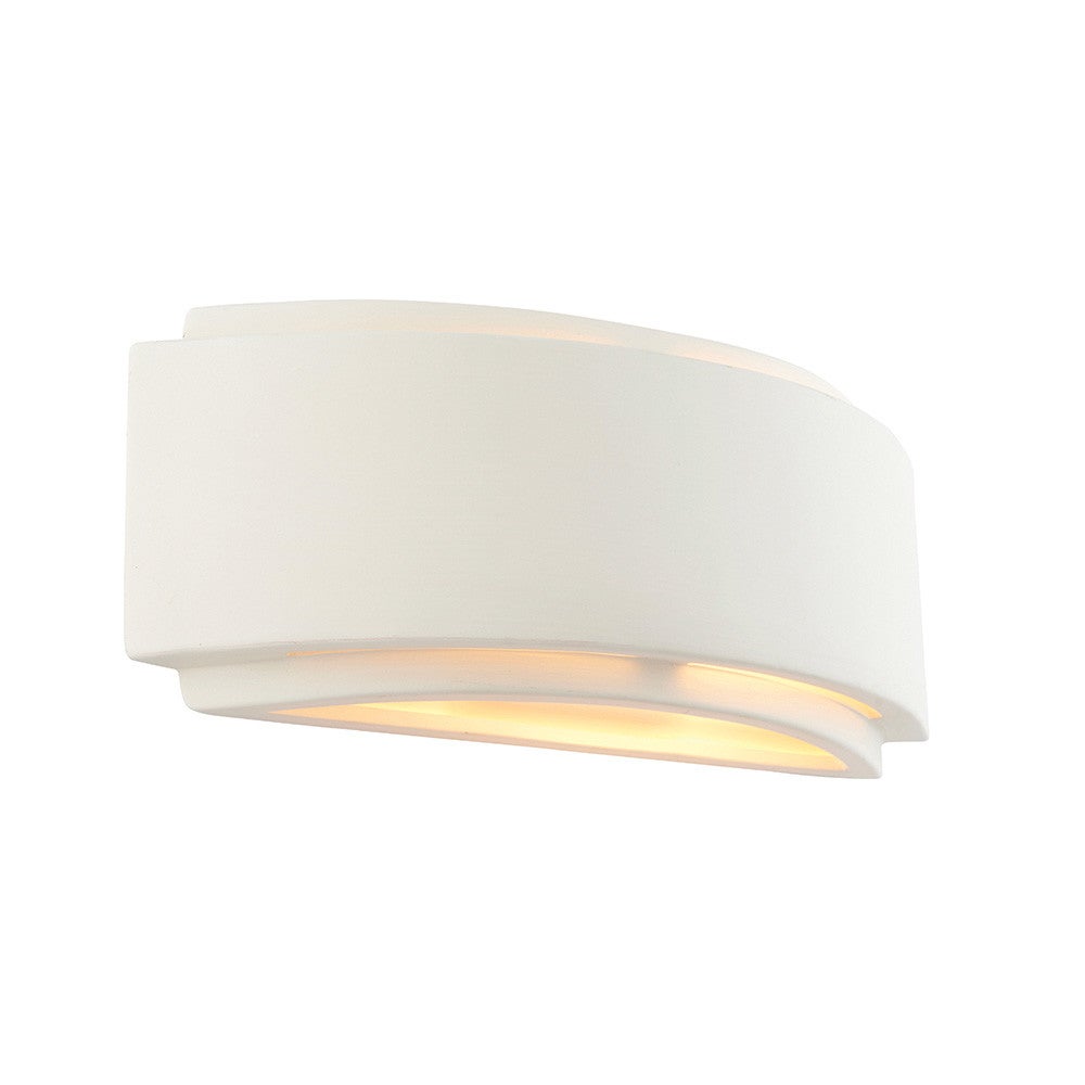 Kinkiet ścienny nowoczesny łuk biały ceramiczny 1xE14 40W GIANNA Endon