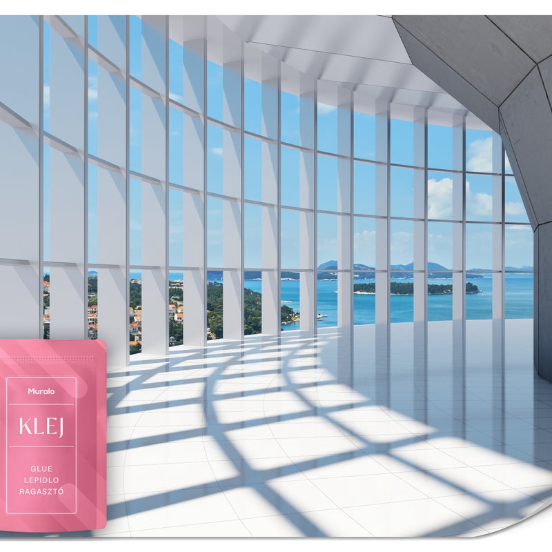 FOTOTAPETA DO BIURA NOWOCZESNY TUNEL EFEKT 3D PEJZAŻ OCEAN WYSPY 300x210