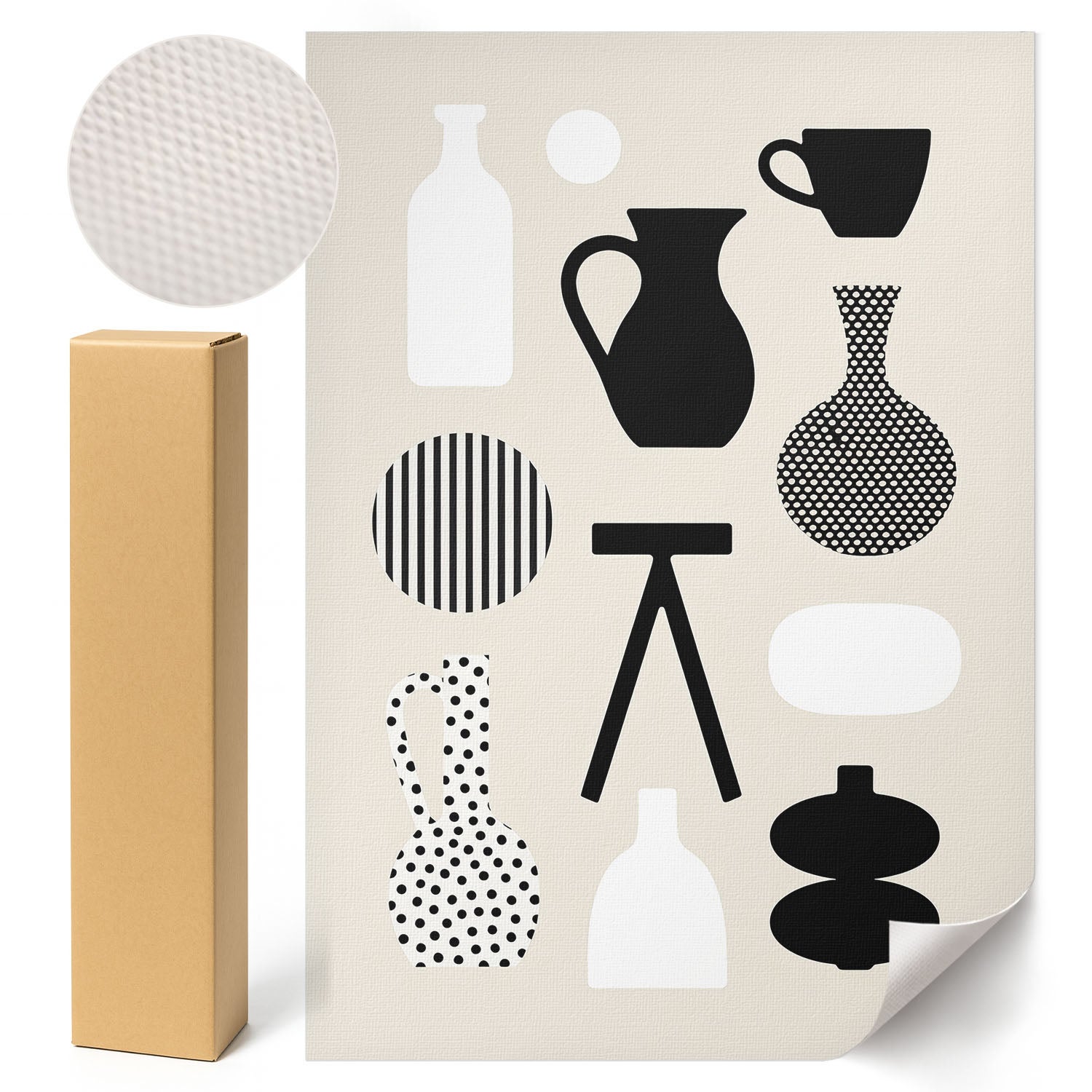 Nowoczesny Plakat Geometryczne wzory - Agness 29,7x42 cm ArtPrintCave