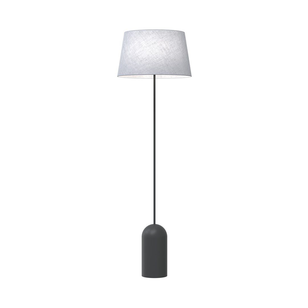 Lampa stojąca PEARL czarno-szara 1xE27x15W tkanina wym:150x44x44cm IP20 Emibig