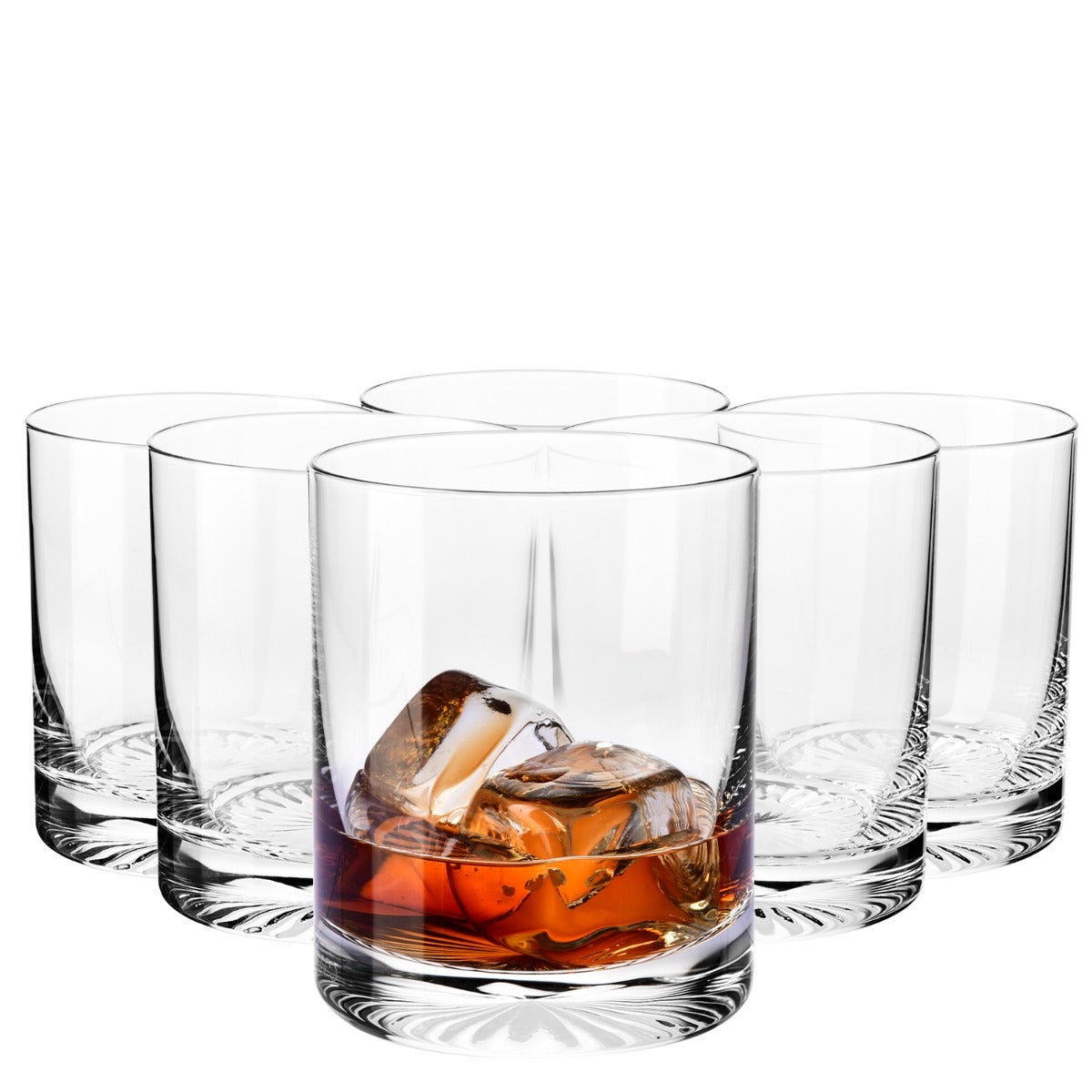 Szklanki Do Whisky Mixology Z Tłoczonym Dnem KROSNO 300 ml 6 szt.