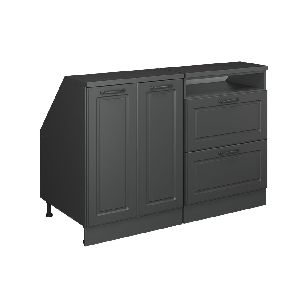 Vicco Zestaw szafek na dach skośny Rion, Antracytowy domek wiejski, 120 cm Zestaw 2 korpusów szafy głębokość 60 cm