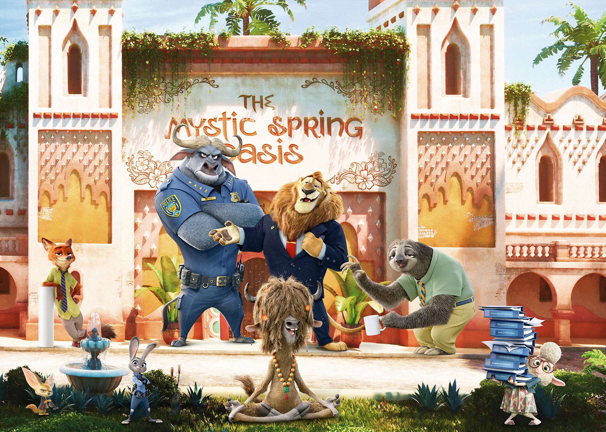 Fototapeta Disney Zootropolis wielokolorowy - 350 x 250 cm - KOMAR