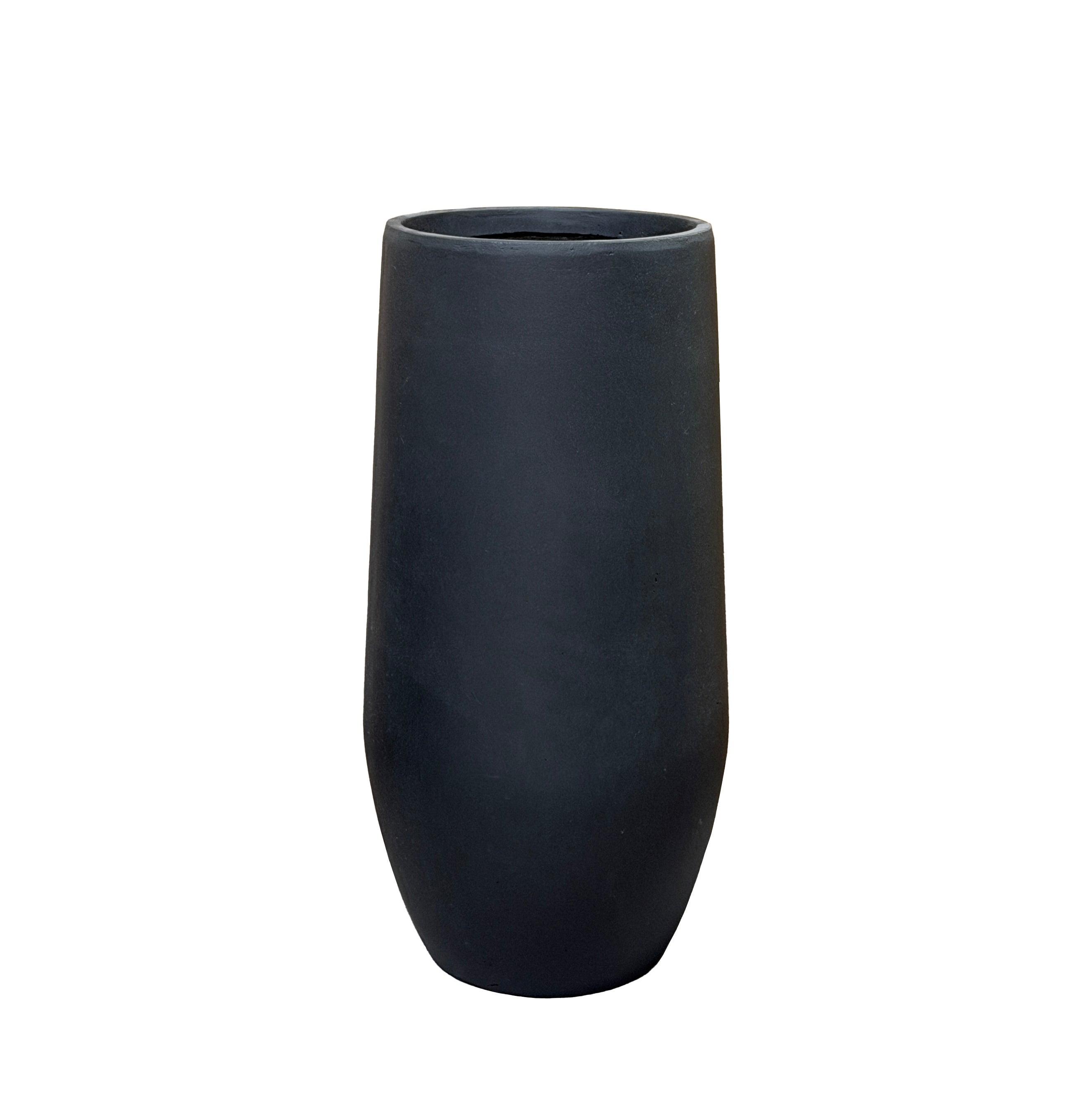 Donica betonowa Provencelia ZENITH Czarny, sred.40 x H80 cm, mrozoodporna, nowoczesna, architektoniczna