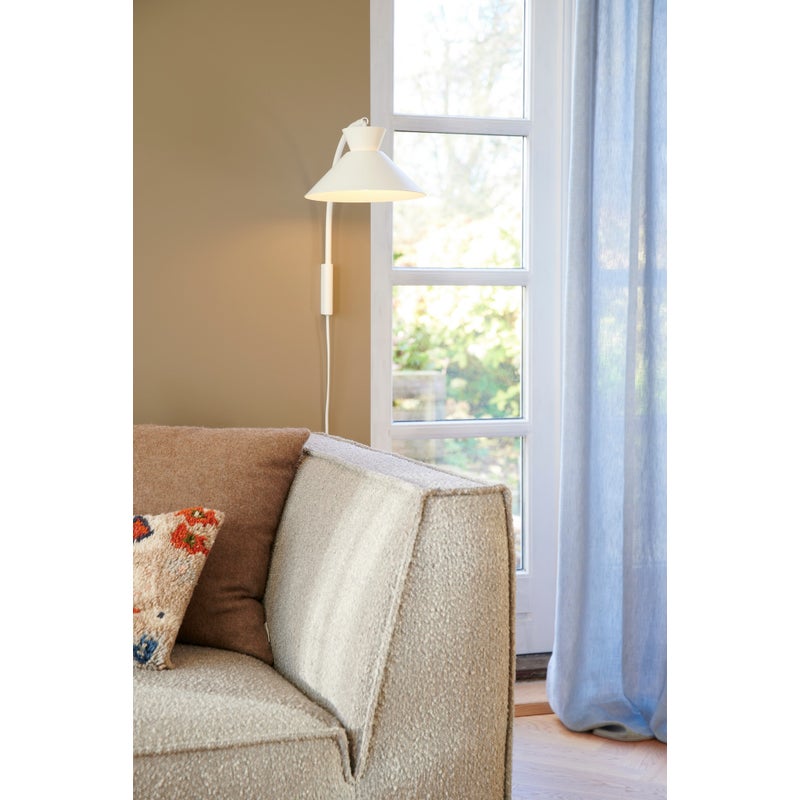 Elegancka lampa ścienna Dial biały - 2213371001
