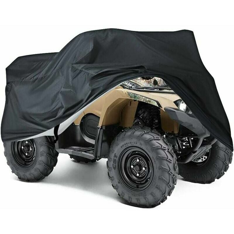 Pokrowiec ochronny UV na motocykl, quad, ATV, rozmiar XXXL czarny 210 x 120 x 102 cm