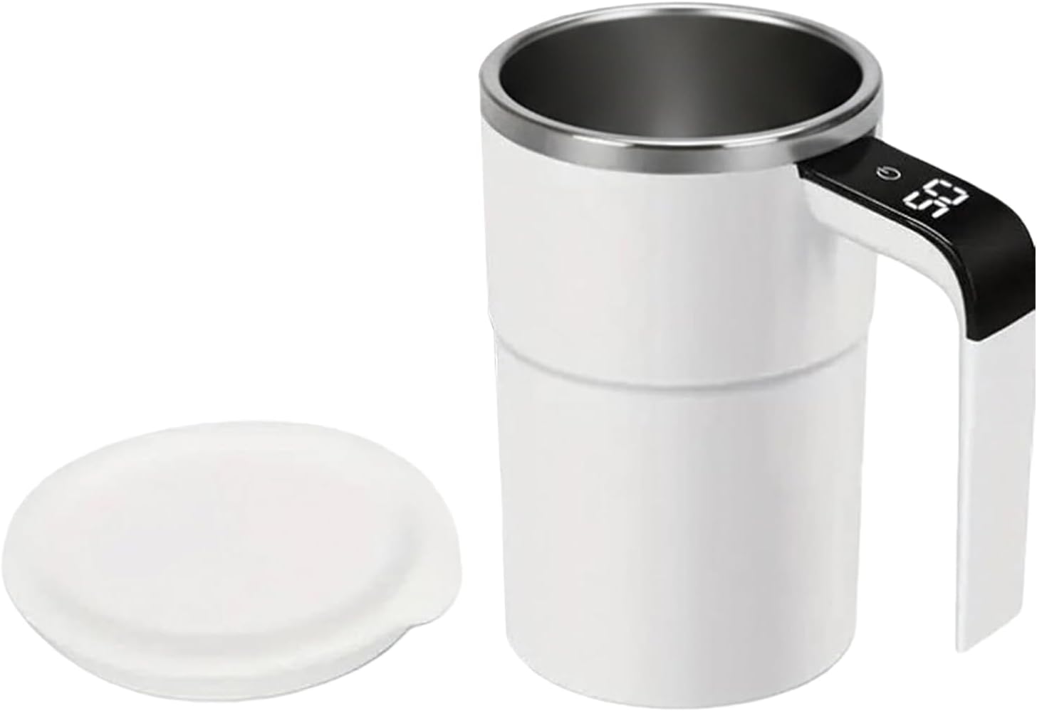 Uniwersalny kubek samomieszający, pojemnik 380 ml na mleko, wodę i napoje, kubki do kawy z pokrywką – do napojów kakaowych dla kobiet i mężczyzn, do d
