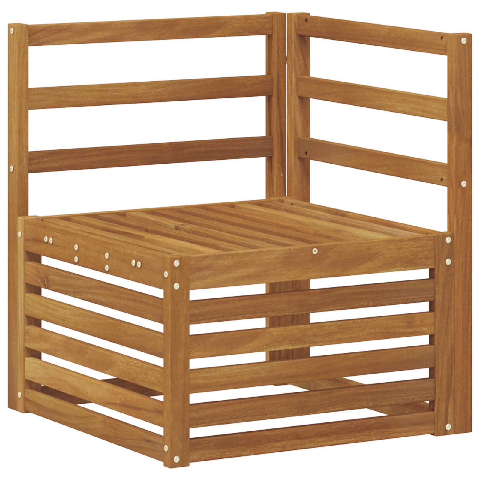Sofa narożna na zewnątrz Lite Drewno Akacji Naturalny
