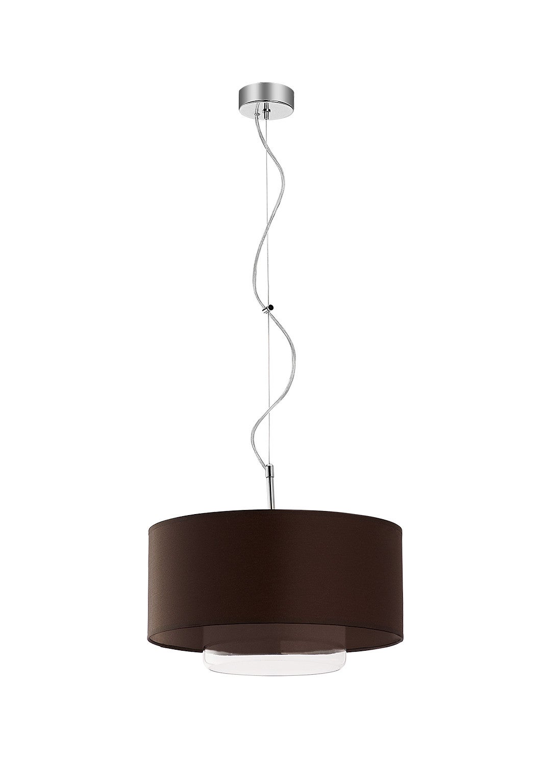 Lampa wisząca AVEO Jupiter szklana nowoczesna brąz/transparent E27 80 cm 1 szt.