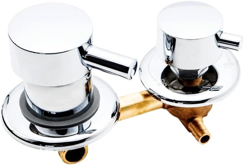 Bateria prysznicowa z mieszaczem, mosiężna bateria do kabiny prysznicowej, bateria prysznicowa z rozstawem 10 cm, intubacja dwudrożna - 10 cm, bateria