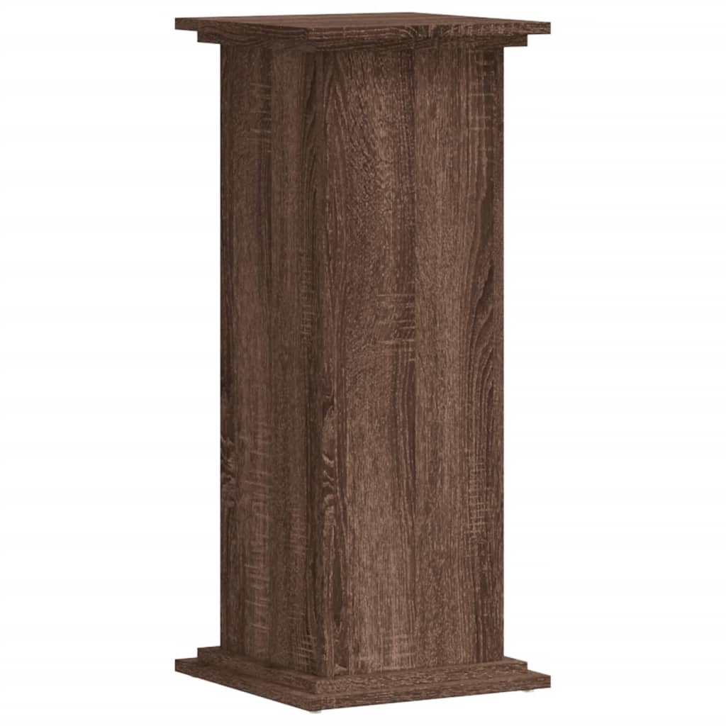 Stojak na Rośliny 80 cm Brązowy Dąb do Salonu