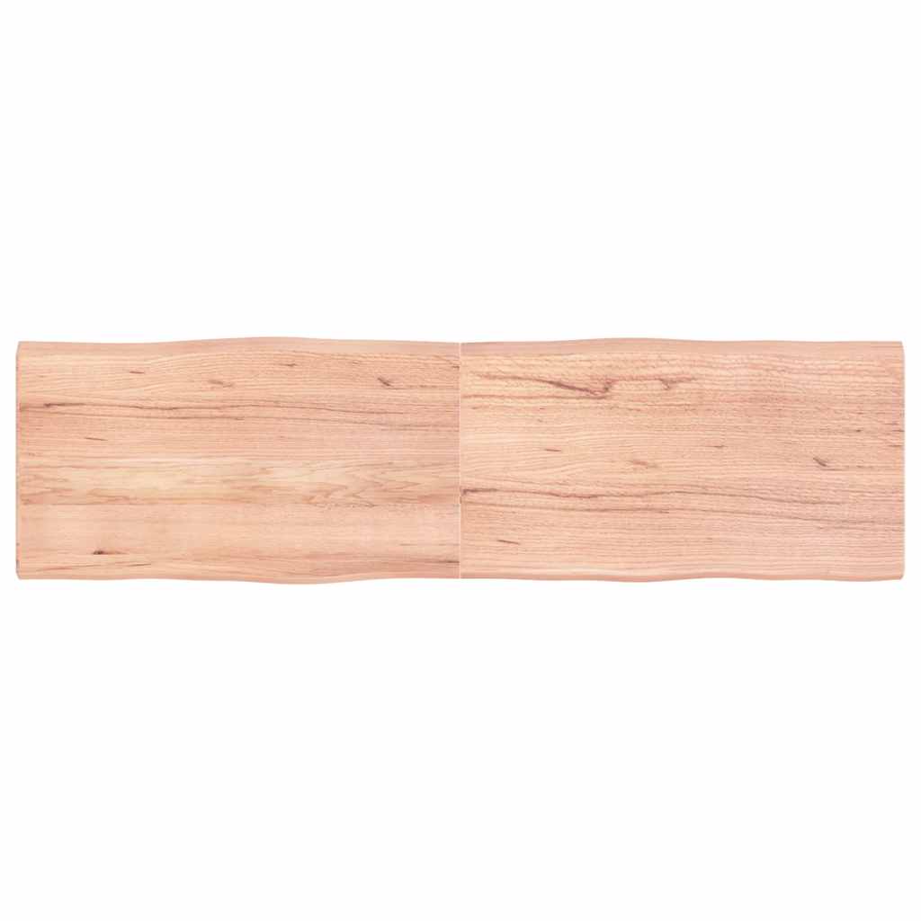 vidaXL Blat, jasnobrązowy 180x50x(2-4)cm drewno z naturalną krawędzią