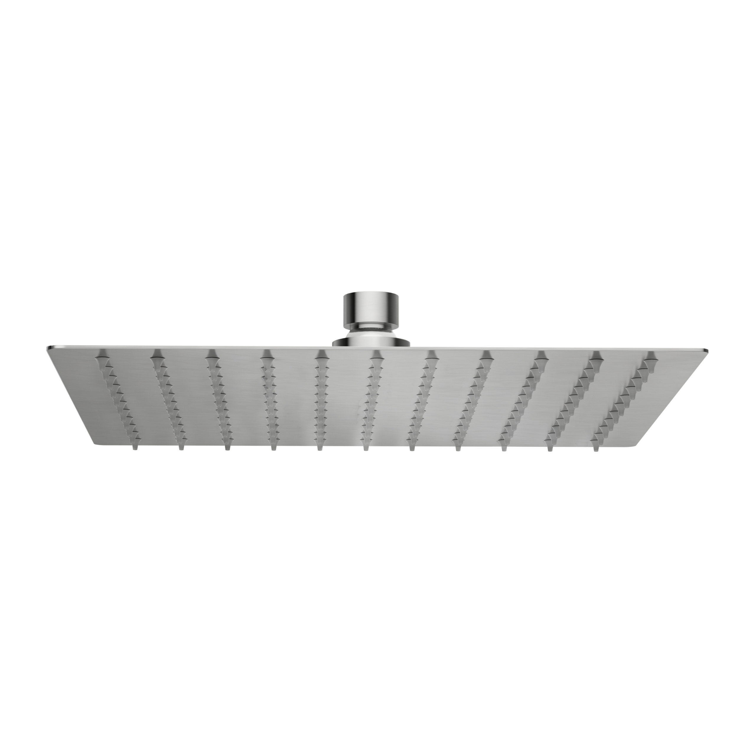 BALNEO Deszczownica kwadratowa 25 cm szczotkowana stal srebrna | Głowica prysznicowa CASCADE