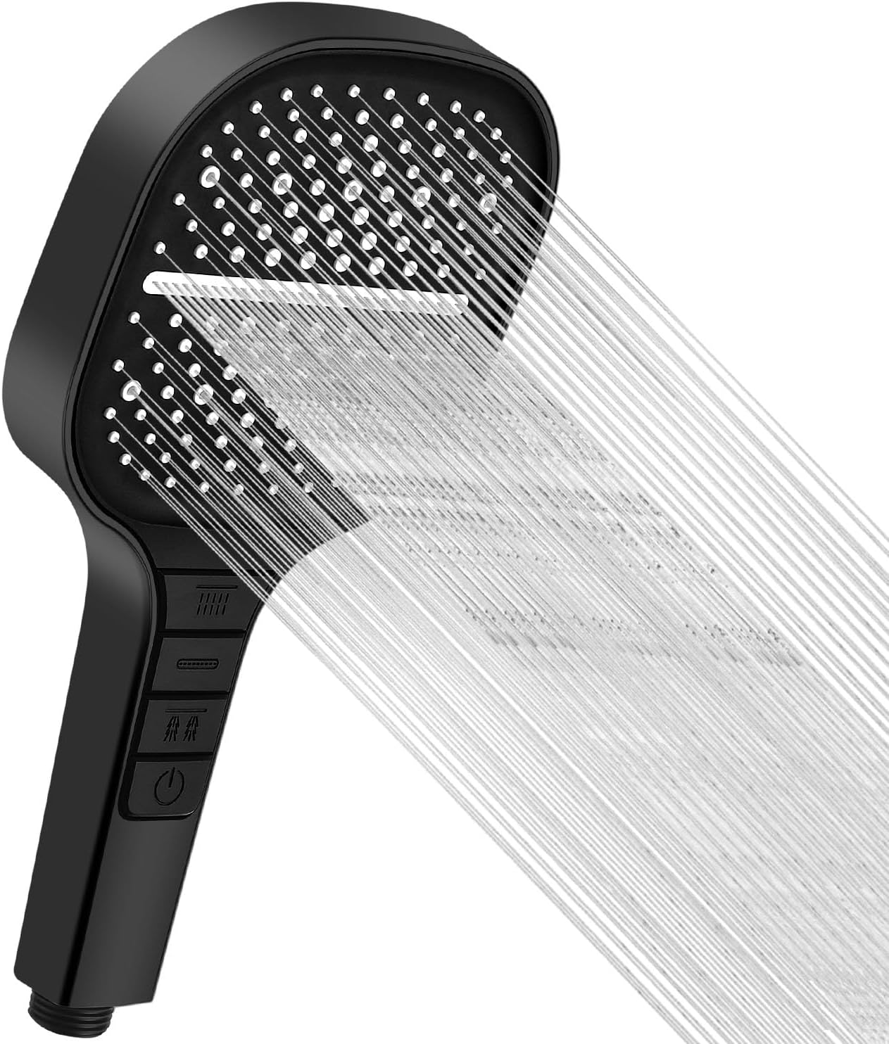 Carré Pommeau Douche Haute Pression (Czarny, głowica prysznicowa)