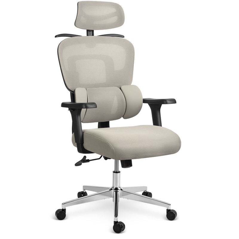 Fotel biurowy obrotowy ergonomiczny Sofotel Talin szary