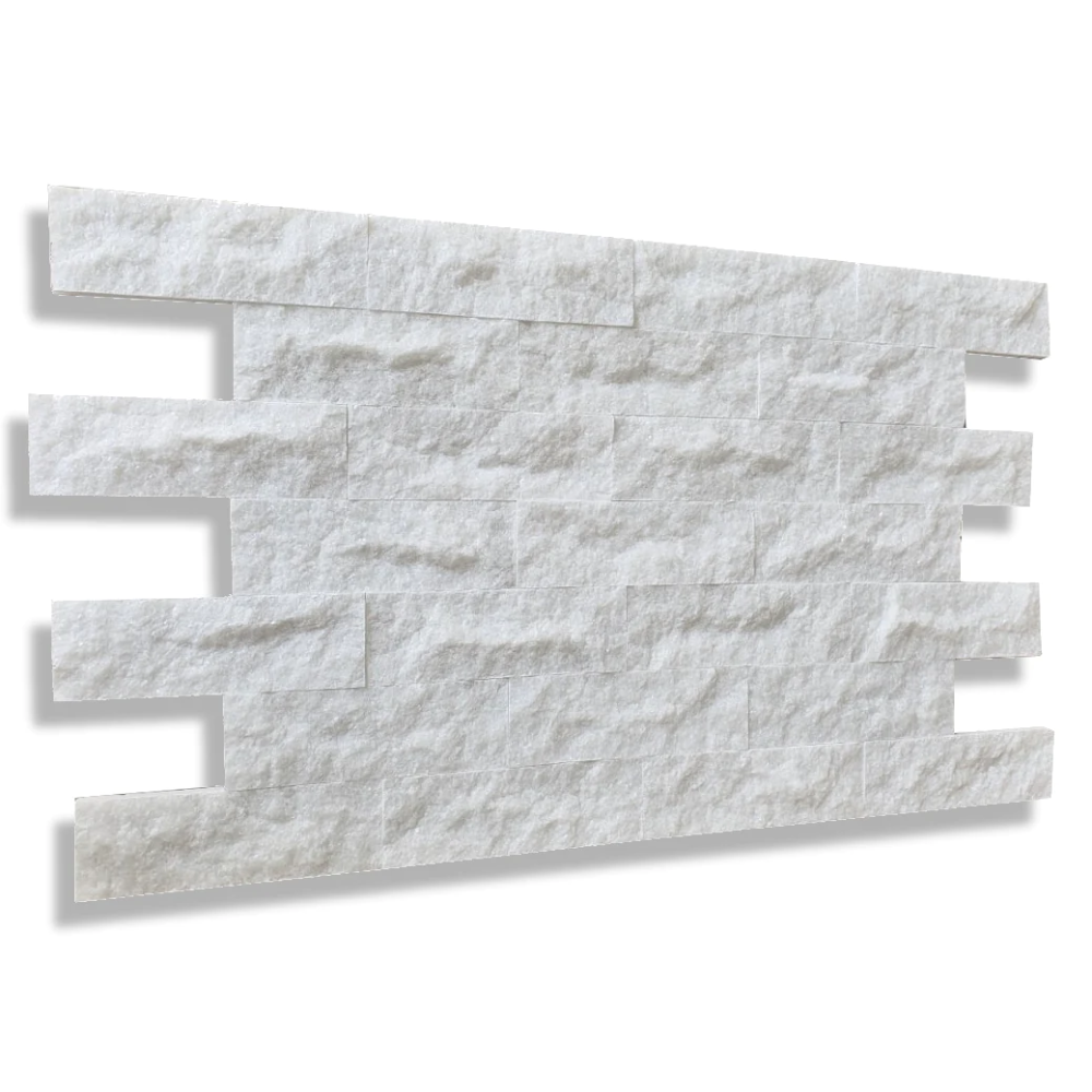Kamień dekoracyjny marmurowy Pure White Brick 7x30