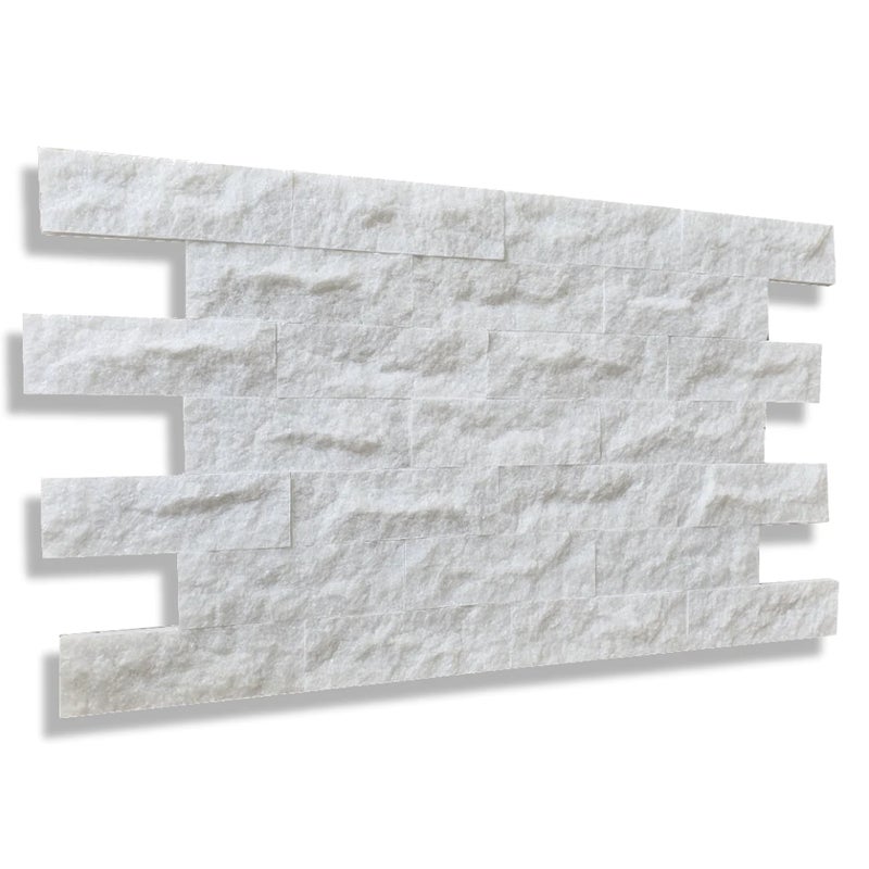 Kamień dekoracyjny marmurowy Pure White Brick 7x30