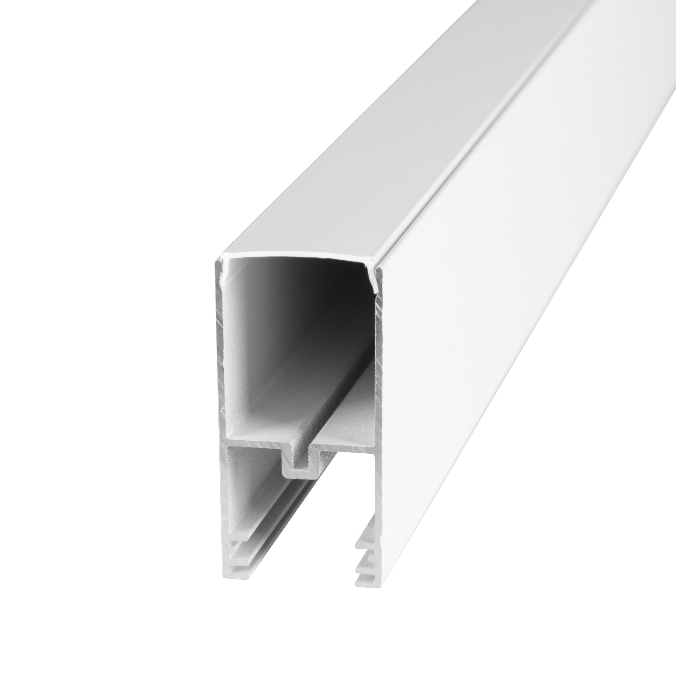 Profil do szynoprzewodu Luxo 48V 1m IP20 natynkowy biały mat aluminium MasterLED