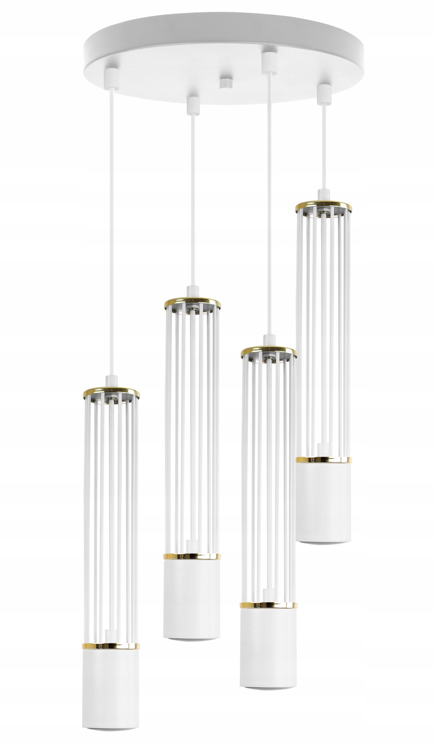 Lampa sufitowa wisząca Light Home LH Aria 4x GU10 okragły biały/złoty