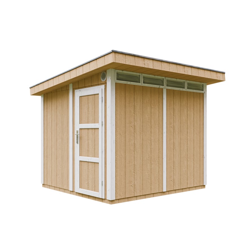 JAKOŚĆ PREMIUM Domek ogrodowy 5,9 m² - dł. 279 x szer. 293 cm - TIMBELA M903-HARVEST HONEY