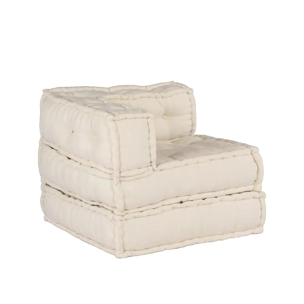 Modułowa sofa vidaXL kremowa tkanina wielofunkcyjna