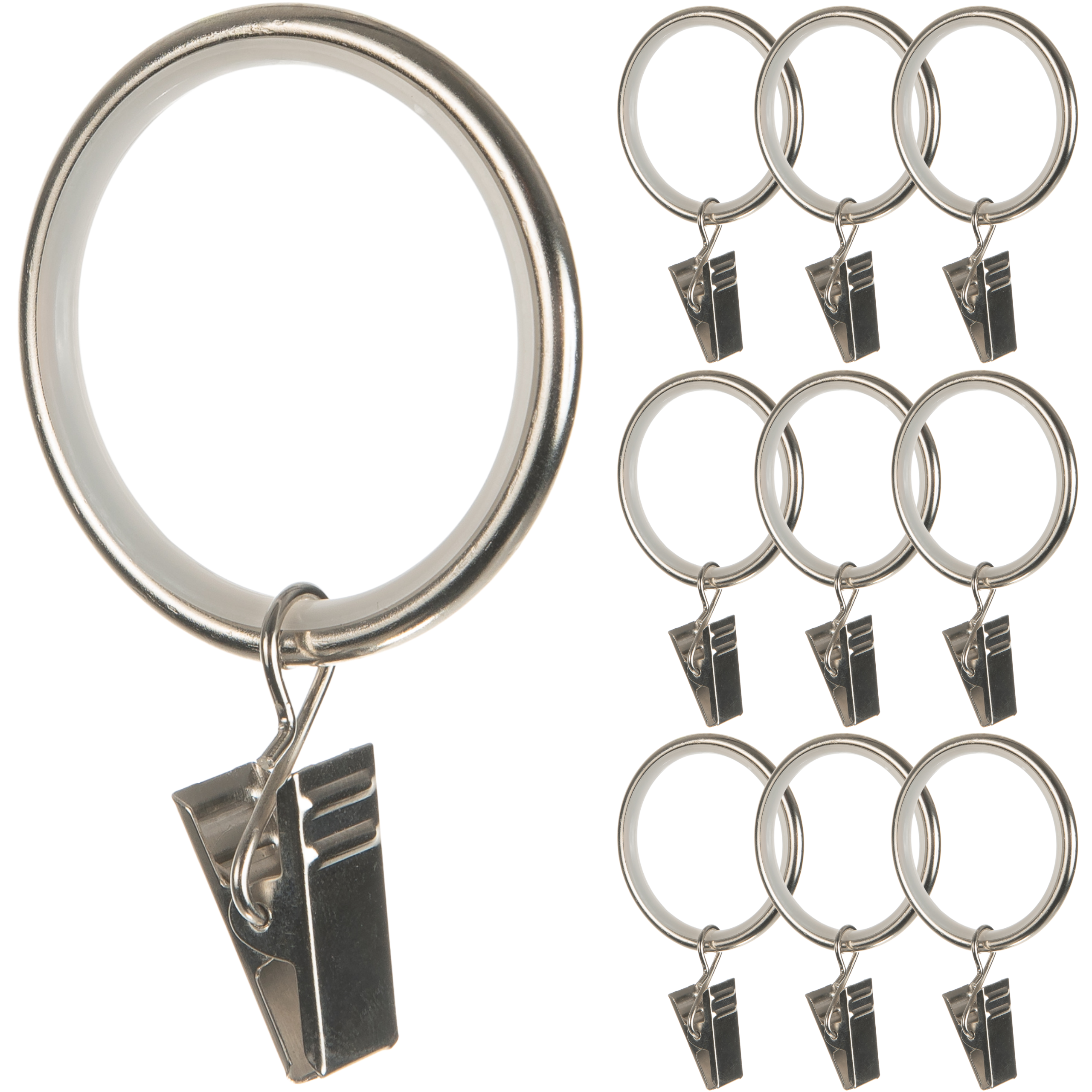 Kółka do karnisza z żabką kółko z wyciszeniem do firanek INOX 10sztuk FI 37mm