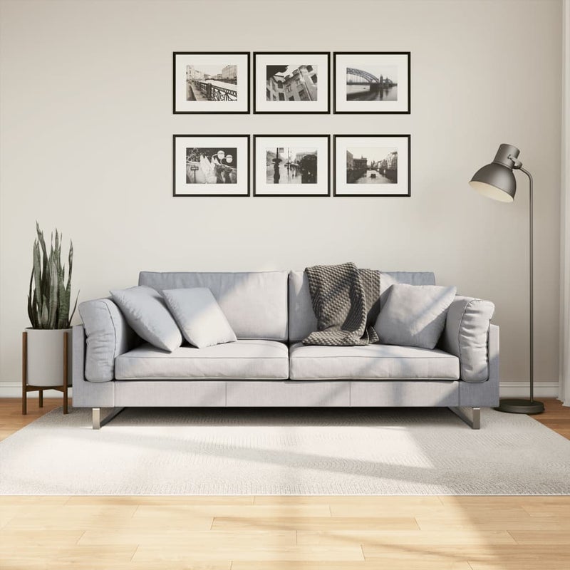 Dywan IZA z krótkim włosiem, kremowy, 140x200 cm vidaXL